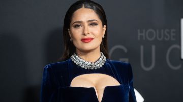 NEW YORK, NEW YORK - NOVEMBER 16: Salma Hayek attends the "House Of Gucci" New York Premiere at Jazz at Lincoln Center on November 16, 2021 in New York City.