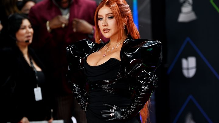 LAS VEGAS, NEVADA - NOVEMBER 18: Christina Aguilera attends The 22nd Annual Latin GRAMMY Awards at MGM Grand Garden Arena on November 18, 2021 in Las Vegas, Nevada.