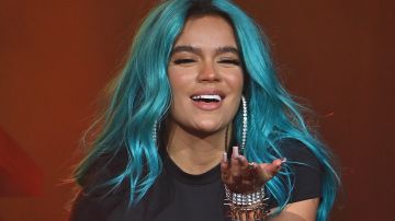 ATLANTA, GEORGIA - NOVEMBER 23: Singer Karol G performs onstage during her "Bichota" tour at The Eastern on November 23, 2021 in Atlanta, Georgia._Sálvame
