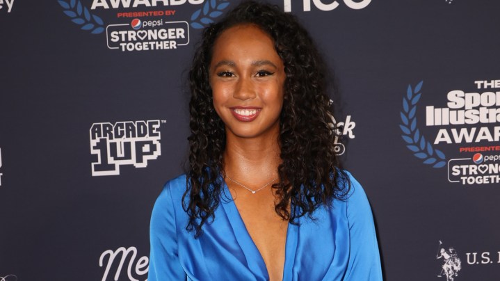 HOLLYWOOD, FLORIDA - DECEMBER 07: Leylah Fernandez attends The 2021 Sports Illustrated Awards at Seminole Hard Rock Hotel & Casino on December 07, 2021 in Hollywood, Florida.