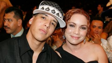 Daddy Yankee and wife Mireddys during Premio Lo Nuestro a la Musica Latina 2007 - Show at American Airlines Arena in Miami, Florida, United States.
