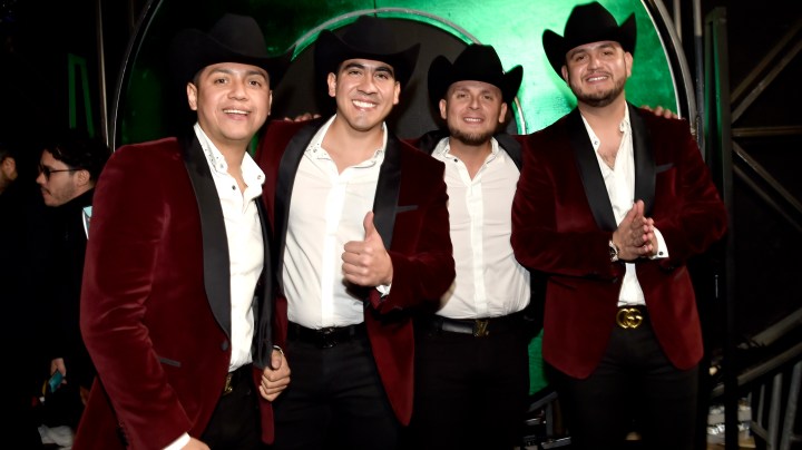LAS VEGAS, NV - NOVEMBER 15:   Music group Calibre 50 attends the 19th annual Latin GRAMMY Awards at MGM Grand Garden Arena on November 15, 2018 in Las Vegas, Nevada.  (Photo by David Becker/Getty Images for LARAS)