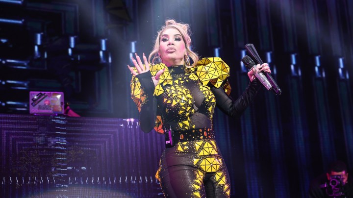 MIAMI, FLORIDA - DECEMBER 17: Ivy Queen performs during the MiamiBash 2021 at FTX Arena on December 17, 2021 in Miami, Florida. (Photo by John Parra/Getty Images,)