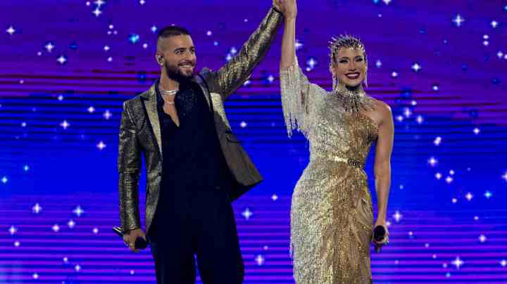 Maluma and JLo in Marry Me