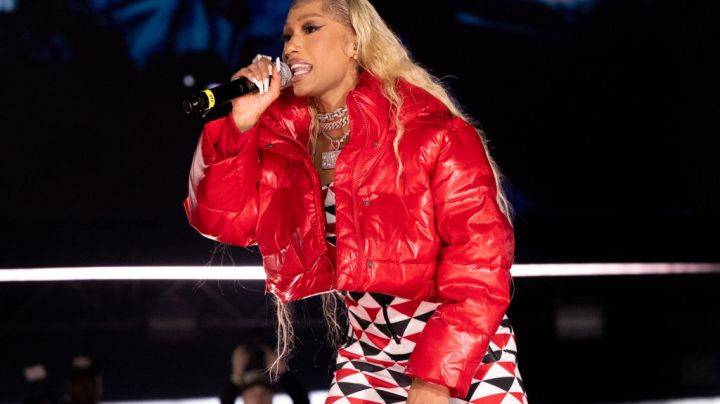 SAN BERNARDINO, CALIFORNIA - DECEMBER 10: Rapper BIA performs onstage during Day 1 of Rolling Loud Los Angeles at NOS Events Center on December 10, 2021 in San Bernardino, California. (Photo by Scott Dudelson/Getty Images)