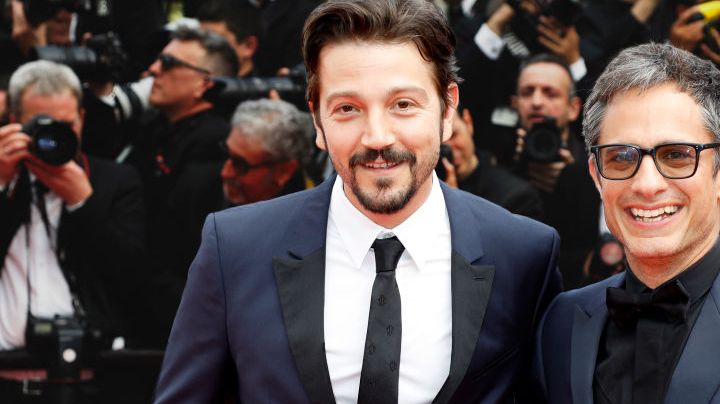 CANNES, FRANCE - MAY 21: (EDITORS NOTE: Image has been digitally retouched) Diego Luna and Gael Garcia Bernal photographed at the premiere red carpet for 'Once Upon A Time In Hollywood' during the 72nd Cannes Film Festival at the Palais des Festivals on May 21, 2019 in Cannes, France. (Photo by Kurt Krieger/Corbis via Getty Images)
