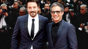 CANNES, FRANCE - MAY 21: (EDITORS NOTE: Image has been digitally retouched) Diego Luna and Gael Garcia Bernal photographed at the premiere red carpet for 'Once Upon A Time In Hollywood' during the 72nd Cannes Film Festival at the Palais des Festivals on May 21, 2019 in Cannes, France. (Photo by Kurt Krieger/Corbis via Getty Images)