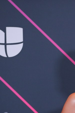 LAS VEGAS, NV - NOVEMBER 18: Singer and presenter Angela Aguilar poses for picture in the press room during the 22nd Annual Latin GRAMMY Awards at MGM Grand Garden Arena on November 18, 2021 in Las Vegas, Nevada. (Photo by Omar Vega/FilmMagic)