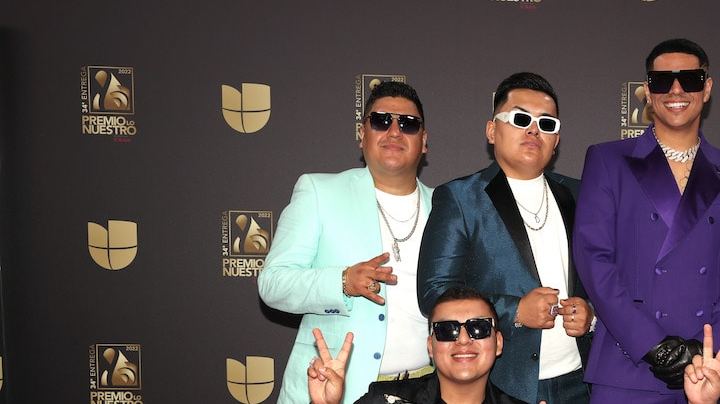 MIAMI, FLORIDA - FEBRUARY 24: Grupo Firme attend Univision's 34th Edition Of Premio Lo Nuestro a la Música Latina at FTX Arena on February 24, 2022 in Miami, Florida. (Photo by Alexander Tamargo/Getty Images for Univision)
