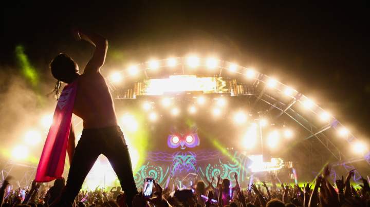 MEXICO CITY, MEXICO - MARCH 15:  Showtek performs on stage during the first day of Electric Daisy Carnival 2014 at Autodromo Hermanos Rodriguez on March 15, 2014 in Mexico City, Mexico.  (Photo by Victor Chavez/WireImage)