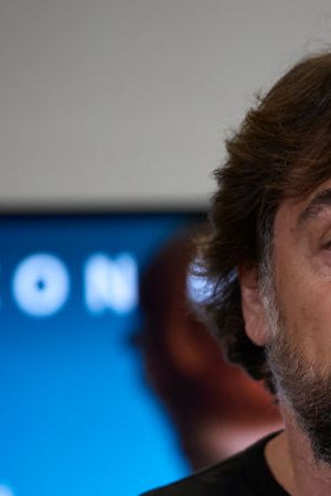 MADRID, SPAIN - FEBRUARY 08: Actor Javier Bardem gives a press conference at the Hotel Urso on the day he learned of his Oscar nomination for 'Being the Ricardos', on February 8, 2022, in Madrid, Spain. Javier Bardem has been nominated today for an Oscar for Best Male Performance for his work in the Amazon Original movie Being the Ricardos at the 94th Oscar Awards, which will take place next Sunday, March 27. The film, available exclusively on Prime Video, has received two other nominations. Nicole Kidman nominated for Best Female Performance and J.K. Simmons in the Best Supporting Actor category. (Photo By Jesus Hellin/Europa Press via Getty Images)