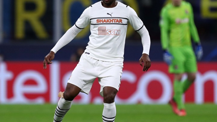 STADIO GIUSEPPE MEAZZA, MILANO, ITALY - 2021/11/24: Marlon Santos da Silva of FC Shakhtar Donetsk in action during the Uefa Champions League Group D match between FC Internazionale and FC Shakhtar Donetsk. Fc Internazionale wins 2-0 over FC Shakhtar Donetsk. (Photo by Marco Canoniero/LightRocket via Getty Images)