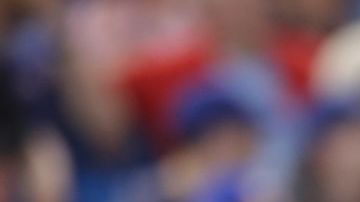 TORONTO, ON - MAY 22: Home plate umpire Roberto Ortiz #40 looks on during the Toronto Blue Jays MLB game against the Boston Red Sox at Rogers Centre on May 22, 2019 in Toronto, Canada. (Photo by Tom Szczerbowski/Getty Images)