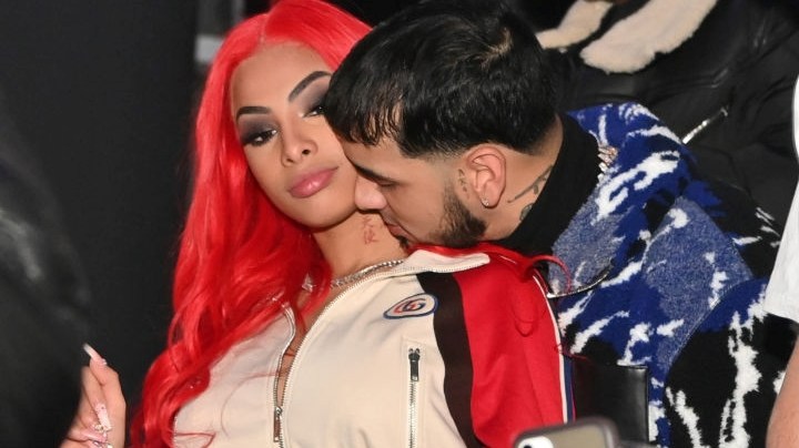 CLEVELAND, OH - FEBRUARY 20: Anuel AA and Yailin la Mas Viral attend All Star WKND Finale at Galleria at Erieview on February 20, 2022 in Cleveland, Ohio.(Photo by Prince Williams/Wireimage)