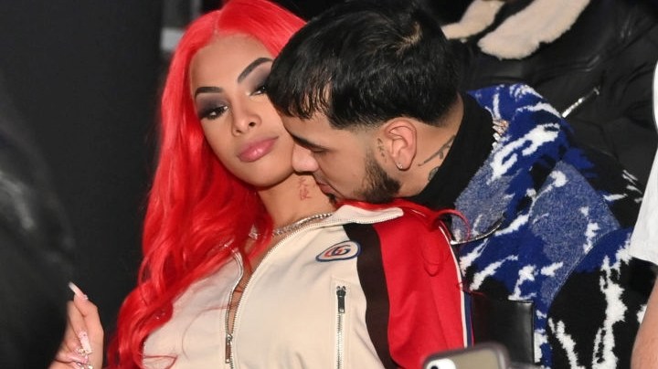 CLEVELAND, OH - FEBRUARY 20: Anuel AA and Yailin la Mas Viral attend All Star WKND Finale at Galleria at Erieview on February 20, 2022 in Cleveland, Ohio.(Photo by Prince Williams/Wireimage)