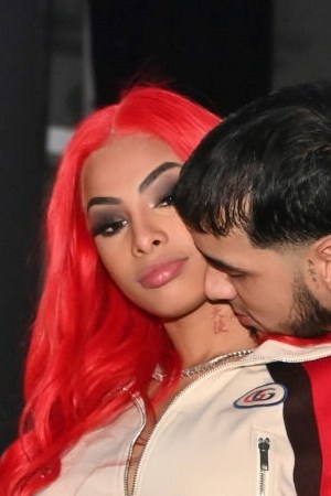 CLEVELAND, OH - FEBRUARY 20: Anuel AA and Yailin la Mas Viral attend All Star WKND Finale at Galleria at Erieview on February 20, 2022 in Cleveland, Ohio.(Photo by Prince Williams/Wireimage)