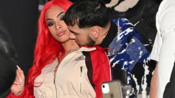 CLEVELAND, OH - FEBRUARY 20: Anuel AA and Yailin la Mas Viral attend All Star WKND Finale at Galleria at Erieview on February 20, 2022 in Cleveland, Ohio.(Photo by Prince Williams/Wireimage)