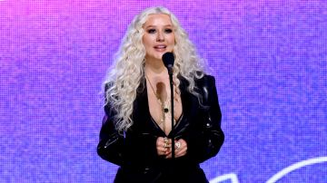 INGLEWOOD, CALIFORNIA - MARCH 02: Christina Aguilera speaks onstage during Billboard Women in Music 2022 at YouTube Theater on March 02, 2022 in Inglewood, California. (Photo by Emma McIntyre/Getty Images for Billboard)