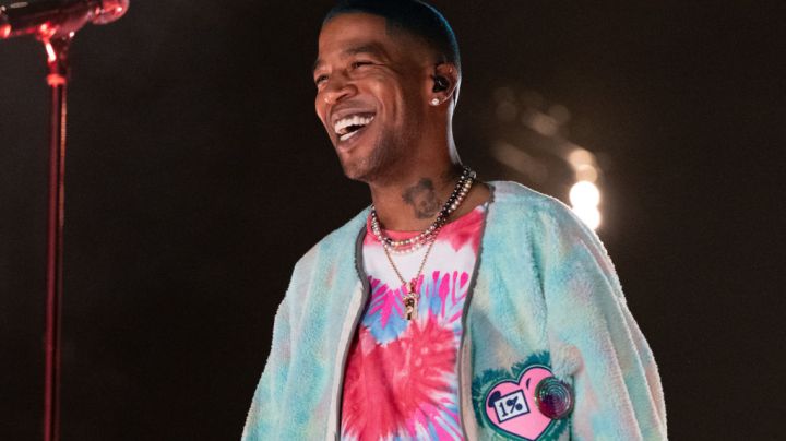 SAN BERNARDINO, CALIFORNIA - DECEMBER 10: Rapper Kid Cudi performs onstage during Day 1 of Rolling Loud Los Angeles at NOS Events Center on December 10, 2021 in San Bernardino, California. (Photo by Scott Dudelson/Getty Images)