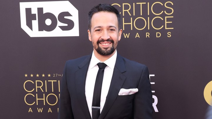 LOS ANGELES, CALIFORNIA - MARCH 13: Lin-Manuel Miranda attends the 27th Annual Critics Choice Awards at Fairmont Century Plaza on March 13, 2022 in Los Angeles, California. (Photo by Taylor Hill/FilmMagic)