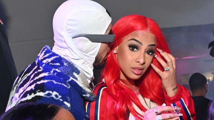 CLEVELAND, OH - FEBRUARY 20: Anuel AA and Yailin la Mas Viral attend All Star WKND Finale at Galleria at Erieview on February 20, 2022 in Cleveland, Ohio.(Photo by Prince Williams/Wireimage)_divorce