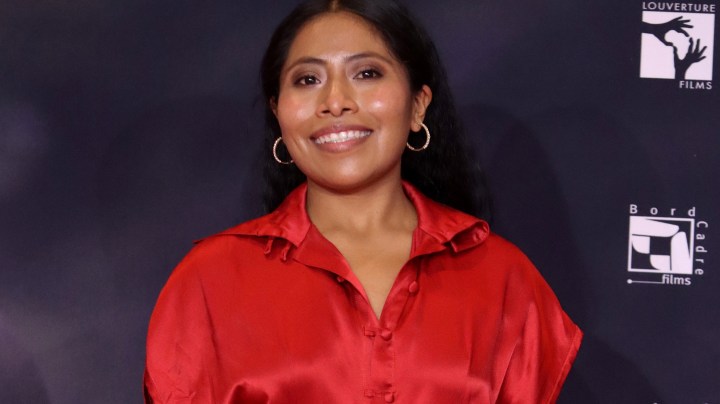 MEXICO CITY, MEXICO - SEPTEMBER 14: Yalitza Aparicio poses for photos during a red carpet event at Centro Cultural Los Pinos on September 14, 2021 in Mexico City, Mexico. (Photo by Adrián Monroy/Medios y Media/Getty Images)