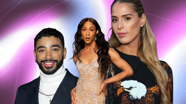 Laith Ashley De La Cruz, MJ Rodriguez, and Carmen Carrera in collage in honor of Transgender Day of Visibility.