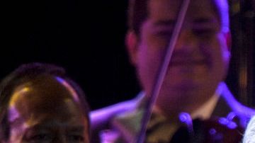 MEXICO CITY, MEXICO - APRIL 16: Vicente Fernández and his son Alejandro Fernández performing during his last live concert of artistic career at 'Estadio Azteca', on April 16, 2016 in Mexico City, Mexico. (Photo by Medios y Media/Getty Images)