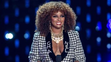 HOLLYWOOD, FL - AUGUST 13: Amara La Negra onstage during Premios Juventud 2020 at the Hard Rock Live! in the Seminole Hard Rock Hotel & Casino on August 13, 2020 in Hollywood, Florida. The 17th annual Premios Juventud aired August 13, 2020 with some live segments and some prerecorded. (Photo by Jason Koerner/Getty Images)