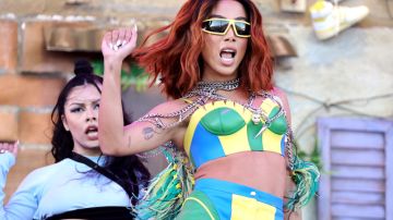 INDIO, CALIFORNIA - APRIL 15: Anitta performs onstage at the Coachella Stage during the 2022 Coachella Valley Music And Arts Festival on April 15, 2022 in Indio, California. (Photo by Kevin Winter/Getty Images for Coachella)