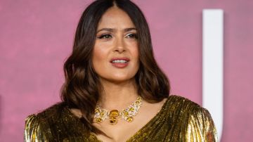 LONDON, ENGLAND - NOVEMBER 09: Salma Hayek attends the UK Premiere Of "House of Gucci" at Odeon Luxe Leicester Square on November 09, 2021 in London, England. (Photo by Samir Hussein/WireImage)