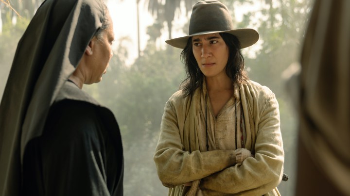 Selenis Leyva and Vico Ortiz in HBO Max's Our Flag Means Death