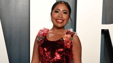 BEVERLY HILLS, CALIFORNIA - FEBRUARY 09: Yalitza Aparicio attends the 2020 Vanity Fair Oscar Party hosted by Radhika Jones at Wallis Annenberg Center for the Performing Arts on February 09, 2020 in Beverly Hills, California. (Photo by Jon Kopaloff/WireImage)