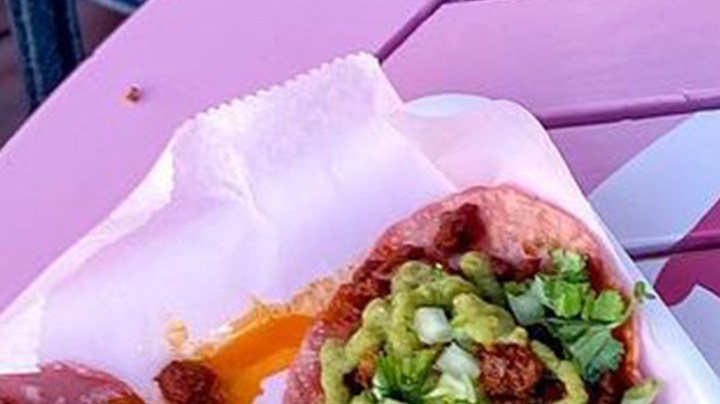 Pink and Boujee tacos