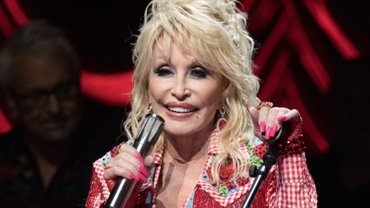 AUSTIN, TEXAS - MARCH 18: Singer-songwriter Dolly Parton performs onstage at "Dollyverse Powered By Blockchain Creative Labs on Eluv.io" during the 2022 SXSW Conference And Festival at ACL Live at The Moody Theater on March 18, 2022 in Austin, Texas. (Photo by Rick Kern/FilmMagic)
