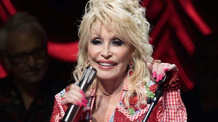 AUSTIN, TEXAS - MARCH 18: Singer-songwriter Dolly Parton performs onstage at "Dollyverse Powered By Blockchain Creative Labs on Eluv.io" during the 2022 SXSW Conference And Festival at ACL Live at The Moody Theater on March 18, 2022 in Austin, Texas. (Photo by Rick Kern/FilmMagic)