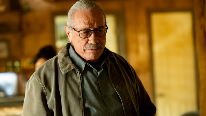 “MAYANS M.C.” -- "Self Portrait in Blue Bathroom" -- Season 4, Episode 3 (Airs April 26) Pictured: Edward James Olmos as Felipe Reyes. CR: Prashant Gupta/FX