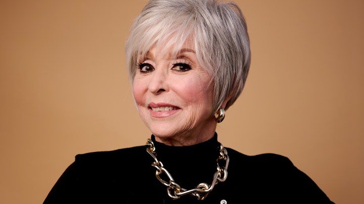 LOS ANGELES, CALIFORNIA - MARCH 25: Rita Moreno poses at the IMDb Portrait Studio during the 15th Annual Women In Film Oscar Nominees Party at Thompson Hollywood on March 25, 2022 in Los Angeles, California. (Photo by Emma McIntyre/Getty Images for IMDb)