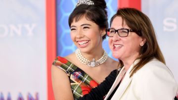 LOS ANGELES, CALIFORNIA - DECEMBER 13: (L-R) Xochitl Gomez and Victoria Alonso attend Sony Pictures' "Spider-Man: No Way Home" Los Angeles Premiere on December 13, 2021 in Los Angeles, California. (Photo by Emma McIntyre/Getty Images)