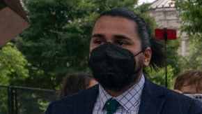 WASHINGTON, DC - JUNE 24: Rep. Alexandria Ocasio-Cortez (D-NY) leaves after speaking to abortion-rights activists in front of the U.S. Supreme Court after the Court announced a ruling in the Dobbs v Jackson Women's Health Organization case on June 24, 2022 in Washington, DC. The Court's decision in the Dobbs v Jackson Women's Health case overturns the landmark 50-year-old Roe v Wade case, removing a federal right to an abortion. (Photo by Nathan Howard/Getty Images)