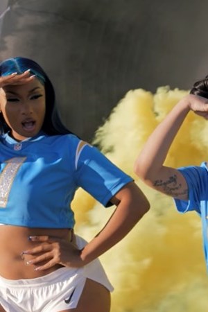 Cardi B and Megan Thee Stallion try football on Cardi Tries