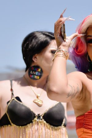 WEST HOLLYWOOD, CALIFORNIA - JUNE 05: Cardi B attends the City of West Hollywood's Pride Parade on June 05, 2022 in West Hollywood, California. (Photo by Chelsea Guglielmino/Getty Images)_Durk