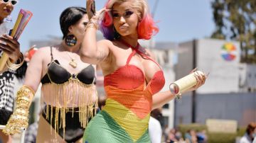 WEST HOLLYWOOD, CALIFORNIA - JUNE 05: Cardi B attends the City of West Hollywood's Pride Parade on June 05, 2022 in West Hollywood, California. (Photo by Chelsea Guglielmino/Getty Images)_Durk