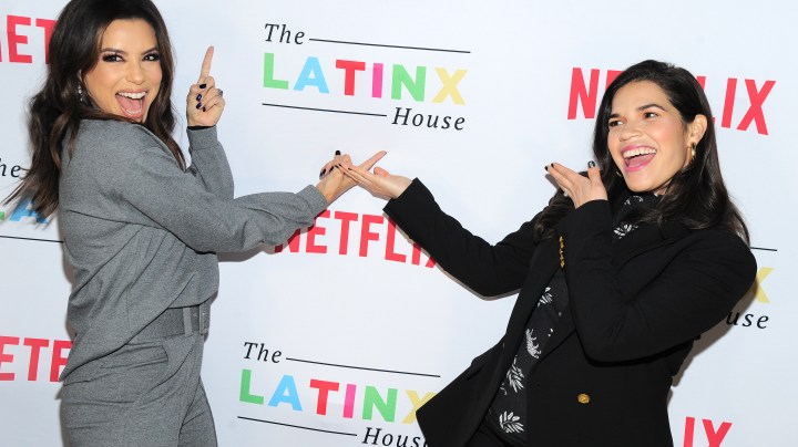 PARK CITY, UTAH - JANUARY 24: Eva Longoria and America Ferrera attend The Latinx House And Netflix Host Their Joint Kick-off Party At The 2020 Sundance Film Festival on January 24, 2020 in Park City, Utah. (Photo by Owen Hoffmann/Getty Images for The Latinx House)