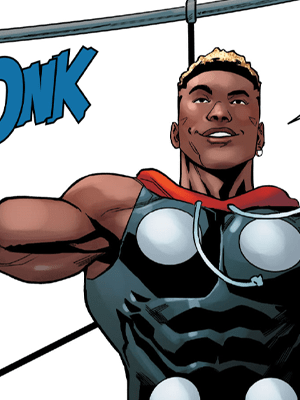 Source: What If… Miles Morales Vol. 1 #4 “What if…Mile Morales became Thor?” (2022), Marvel Comics. Words by Yehudi Mercado, art by Luigi Zagaria and Chris Sotomayor.