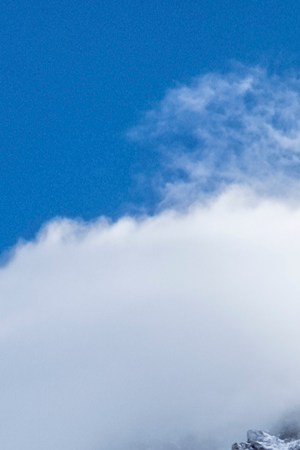 Nepal, Solo Khumbu, Everest, Sagamartha National Park, Roped team ascending, wearing oxigen masks - stock photo