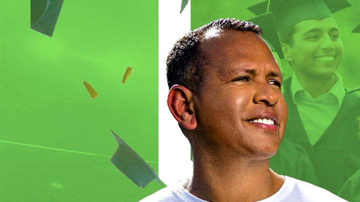 Alex Rodriguez in the Step Up to the Plate program