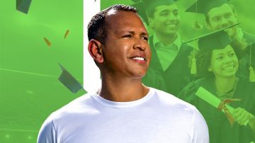 Alex Rodriguez in the Step Up to the Plate program