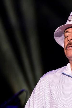 CLARKSTON, MICHIGAN - JULY 05: Carlos Santana of Santana performs at Pine Knob Music Theatre on July 05, 2022 in Clarkston, Michigan. (Photo by Scott Legato/Getty Images)