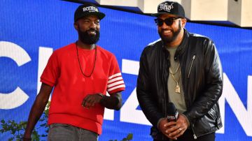 NEW YORK, NY - SEPTEMBER 25: Desus Nice, The Kid Mero at Global Citizen Live on September 25, 2021 in New York City. (Photo by NDZ/Star Max/GC Images)